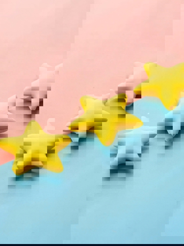 Yellow stars in a row