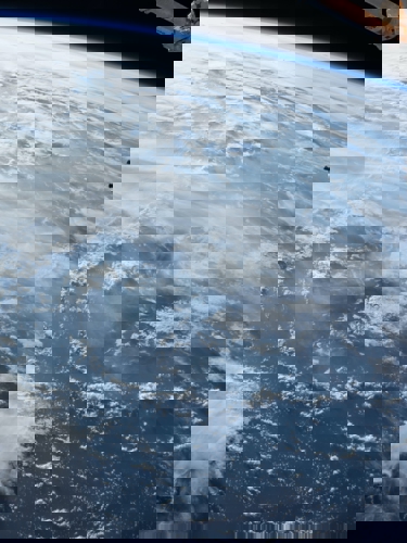 Ocean clouds seen from space